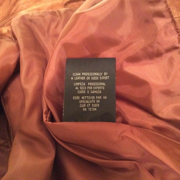 KC Collection Rust/Brown Suede Jacket - Picture 7 of 8